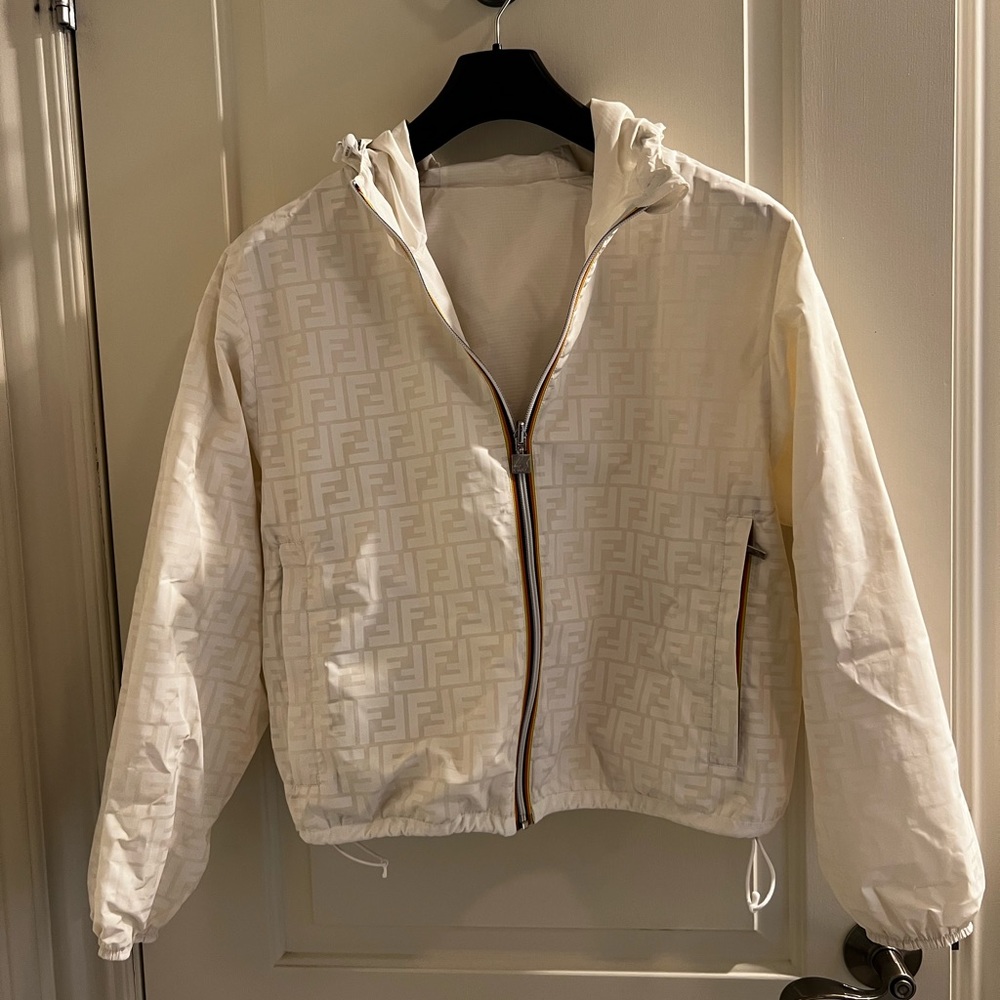 Womens Fendi reversible rain jacket.
